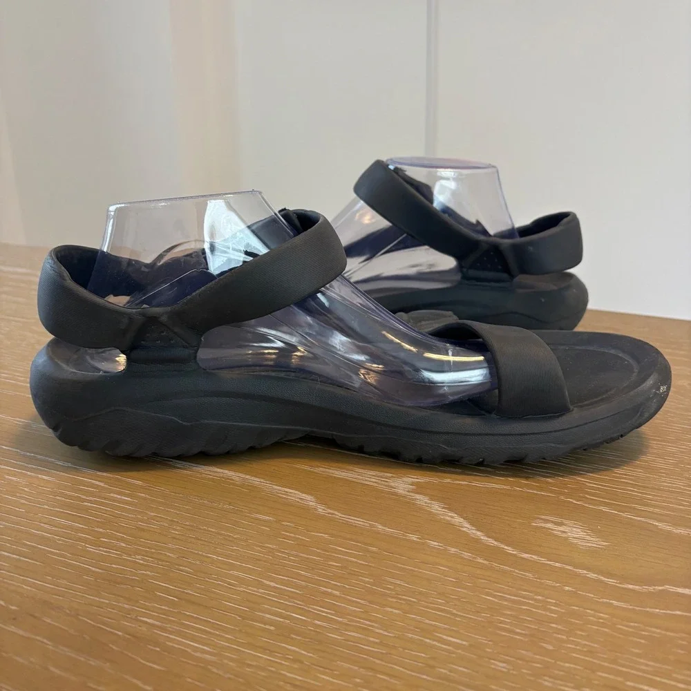 Teva‎ Hurricane Drift Sandals Mens Black Lightweight Water Friendly Size 12